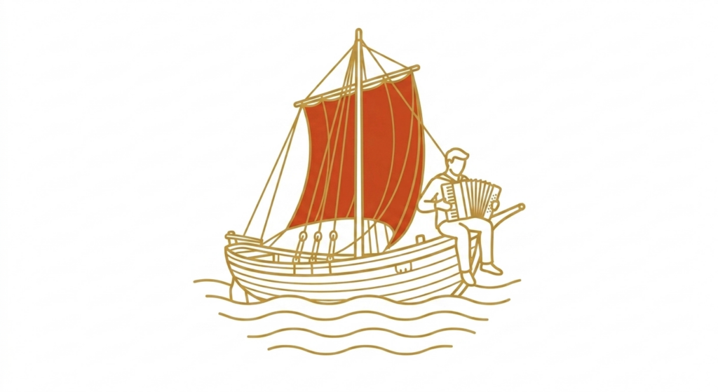 balade en bateau et musicien à bord