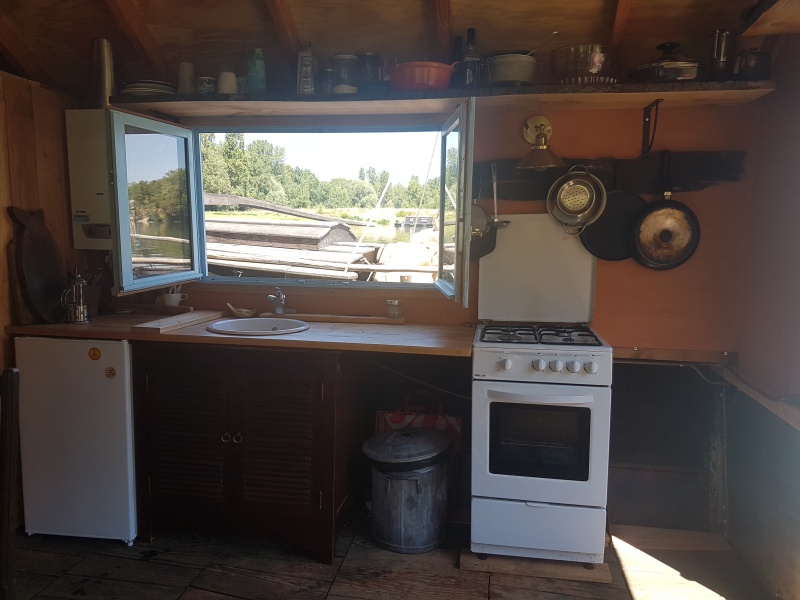 Cuisine avec vue sur la Loire