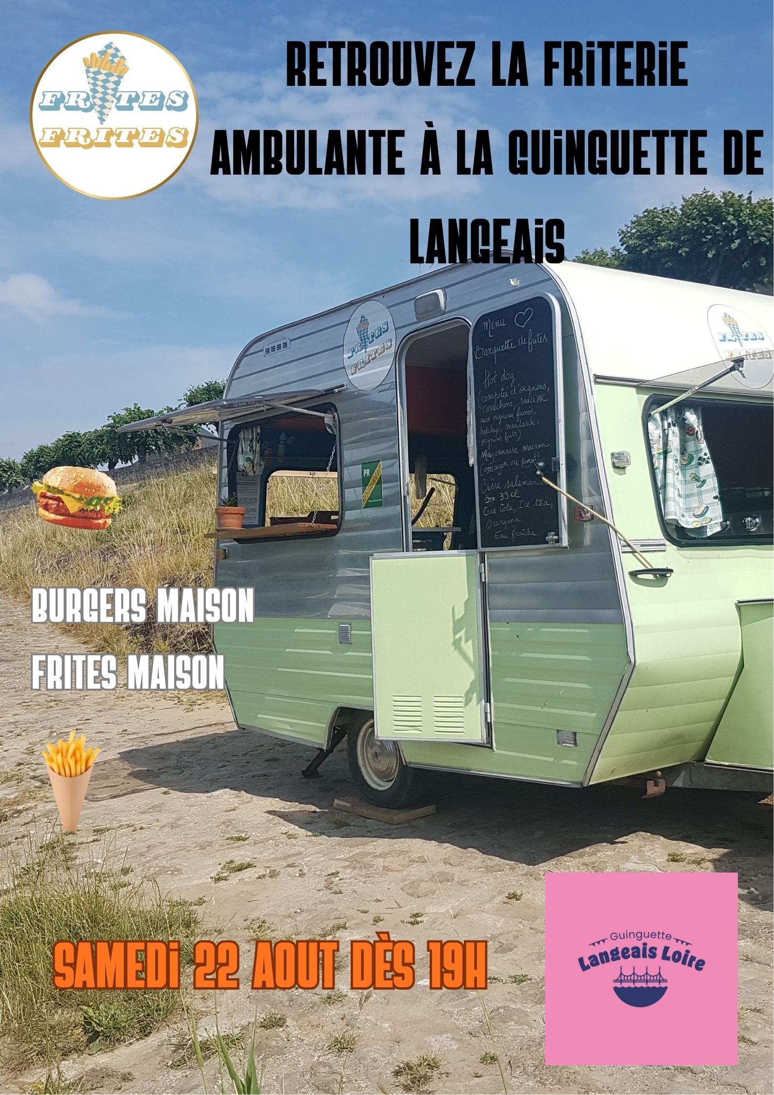 Lire la suite à propos de l’article Les frites frites à la guinguette de Langeais